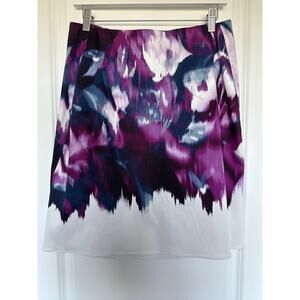 NWT Tahari Cotton Stretch Skirt in Chambray, 10